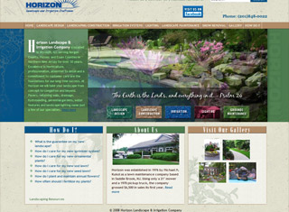 Landscaping Web Design Design Example