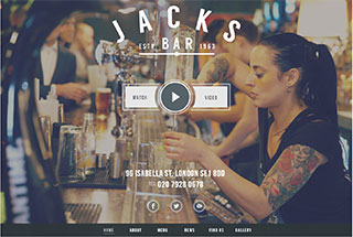 Restaurant Web Design Design Example