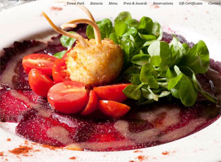 Restaurant Web Design Design Example