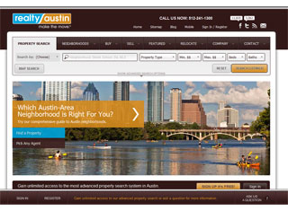 Real Estate Web Design Design Example