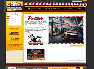 Restaurant Web Design Design Example