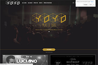 Night Club Web Design Design Example