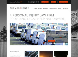 Lawyer Web Design Design Example