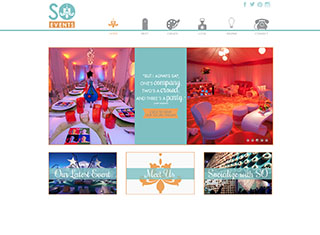 Wedding / Event Web Design Design Example