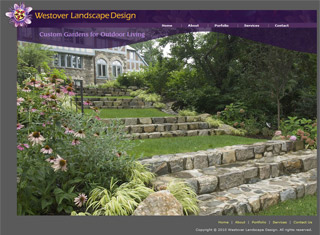 Landscaping Web Design Design Example