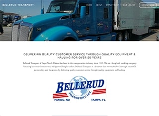 Transportation Web Design Design Example