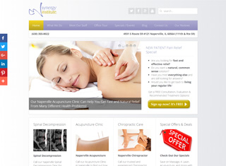 Chiropractor Web Design Design Example