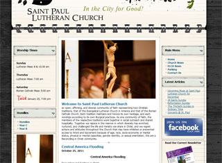 Religious Web Design Design Example