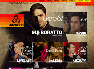 Night Club Web Design Design Example