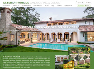 Landscaping Web Design Design Example