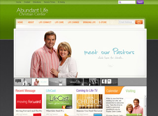 Religious Web Design Design Example