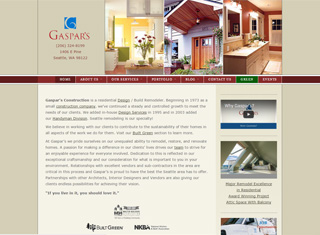 Contractor Web Design Design Example