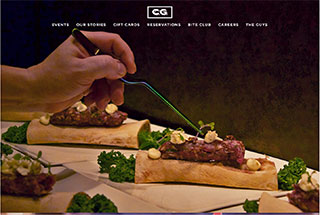 Restaurant Web Design Design Example