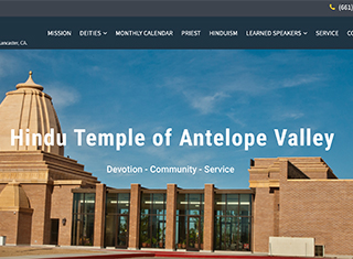 Religious Web Design Design Example