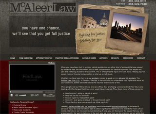 Lawyer Web Design Design Example