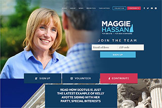 Political Web Design Design Example