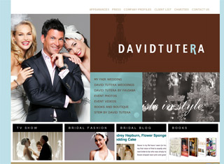 Wedding / Event Web Design Design Example