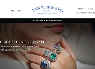 Jewelry Web Design Design Example