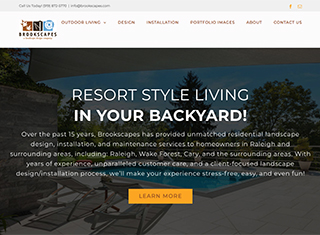 Landscaping Web Design Design Example