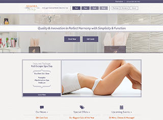 Salon / Spa Web Design Design Example