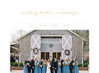 Wedding / Event Web Design Design Example