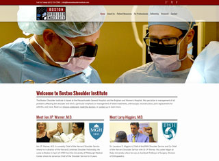 Medical Web Design Design Example