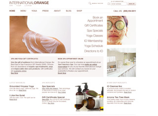 Salon / Spa Web Design Design Example