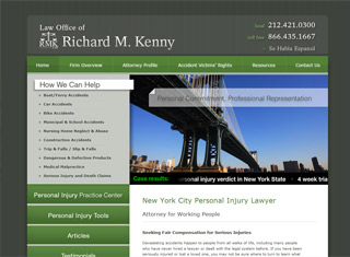 Lawyer Web Design Design Example