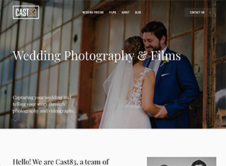 Photography Web Design Design Example