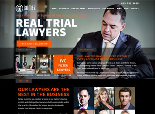 Lawyer Web Design Design Example