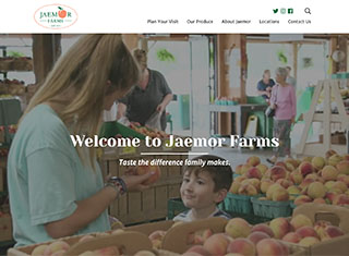 Agriculture Web Design Design Example