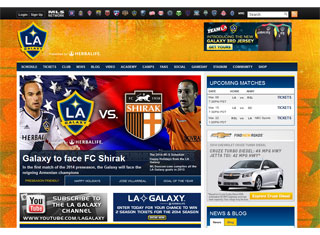 Sports Web Design Design Example