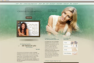 Medical Web Design Design Example