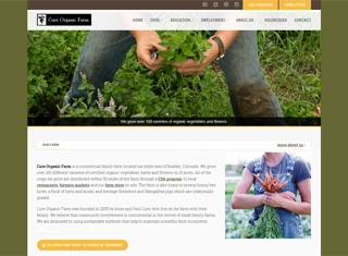 Agriculture Web Design Design Example