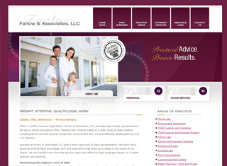 Lawyer Web Design Design Example