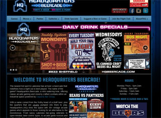 Restaurant Web Design Design Example