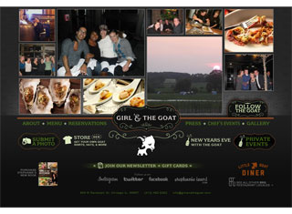 Restaurant Web Design Design Example