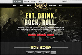 Night Club Web Design Design Example