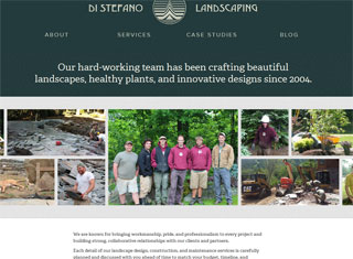 Landscaping Web Design Design Example