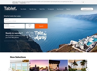 Travel Web Design Design Example