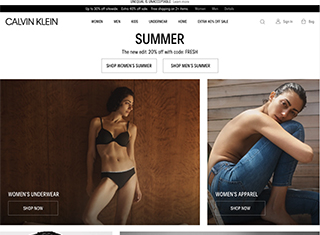 Fashion Web Design Design Example