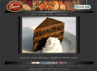 Restaurant Web Design Design Example