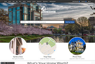 Real Estate Web Design Design Example