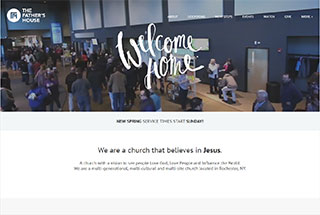 Religious Web Design Design Example