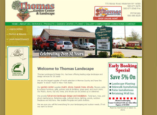 Landscaping Web Design Design Example