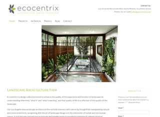 Landscaping Web Design Design Example