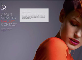 Salon / Spa Web Design Design Example