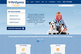 Transportation Web Design Design Example