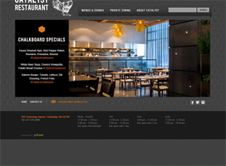 Restaurant Web Design Design Example