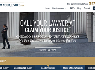 Lawyer Web Design Design Example